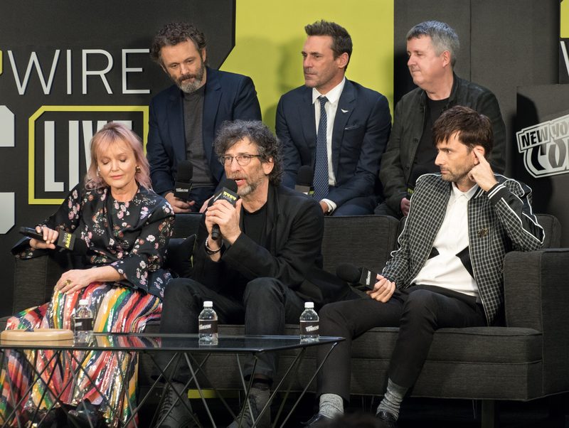 Good Omens cast discussion panel at NYCC