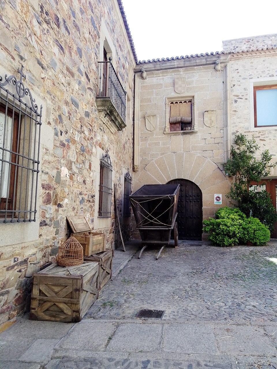 Medieval set dressing from House of the Dragon production in Cáceres