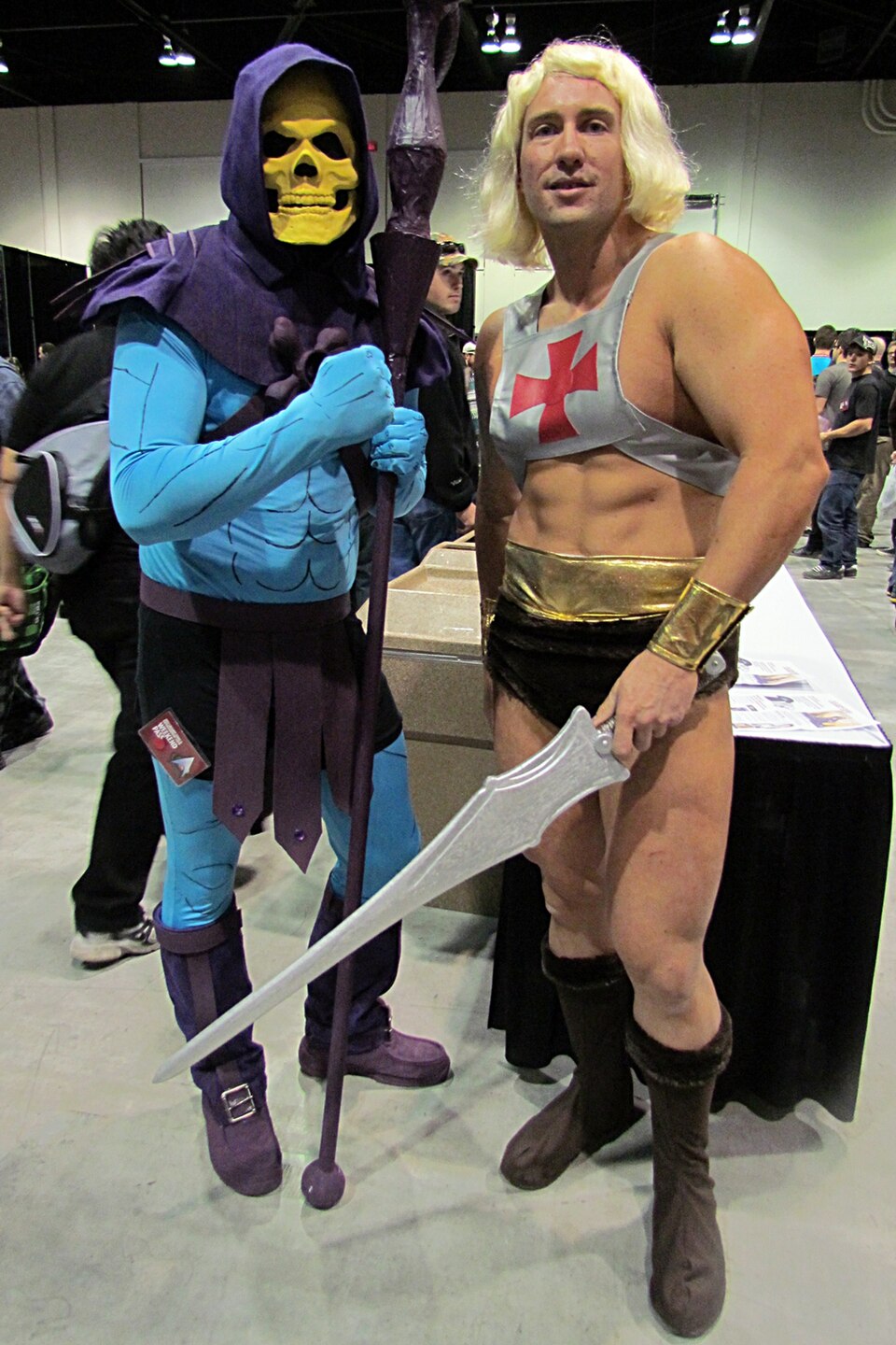 Skeletor and He-Man action figures representing the classic rivalry