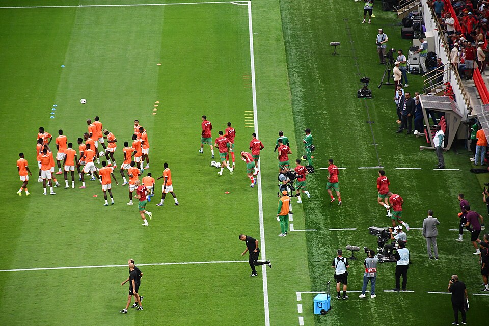 Players during World Cup 2026 qualifying match